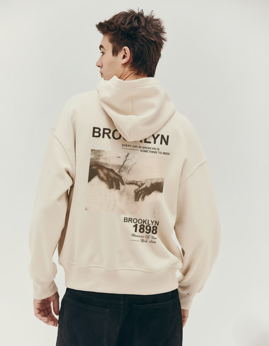 Oversized Fit Printed hoodie