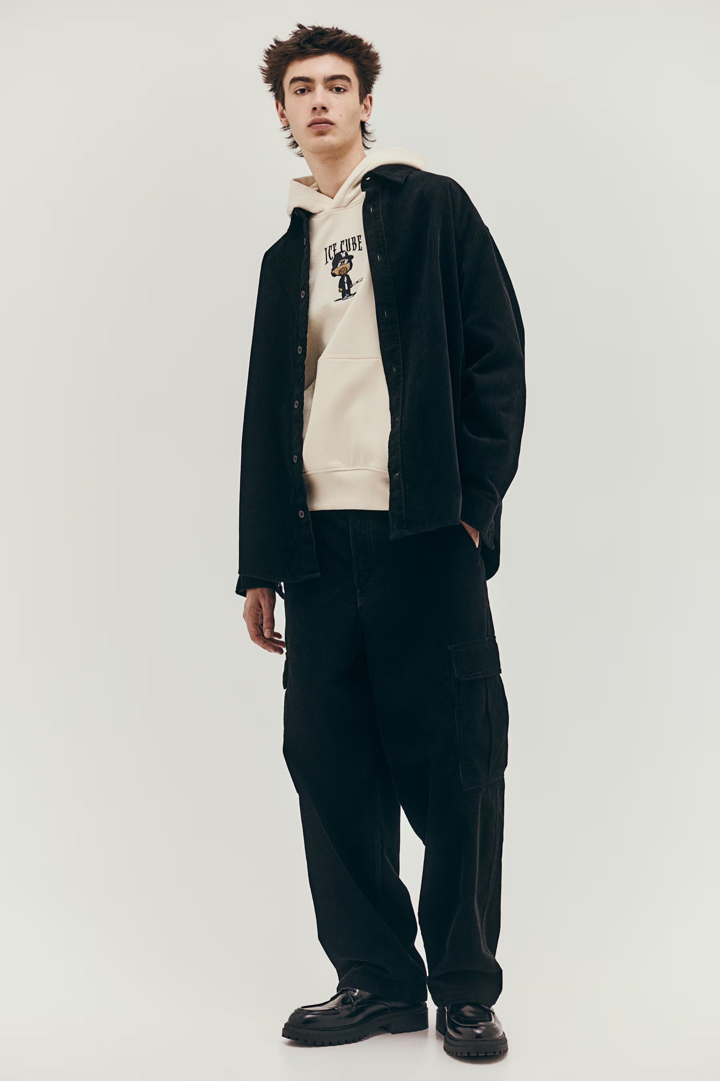 Oversized Fit Printed hoodie