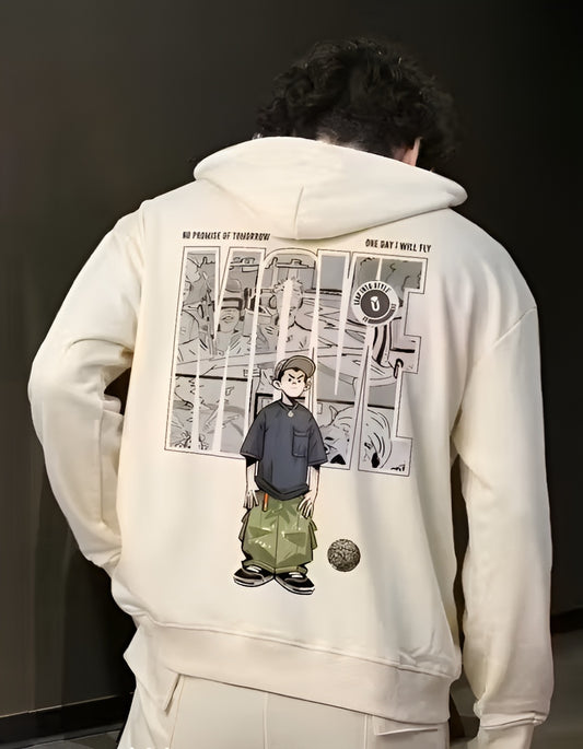 Oversized Fit Printed hoodie