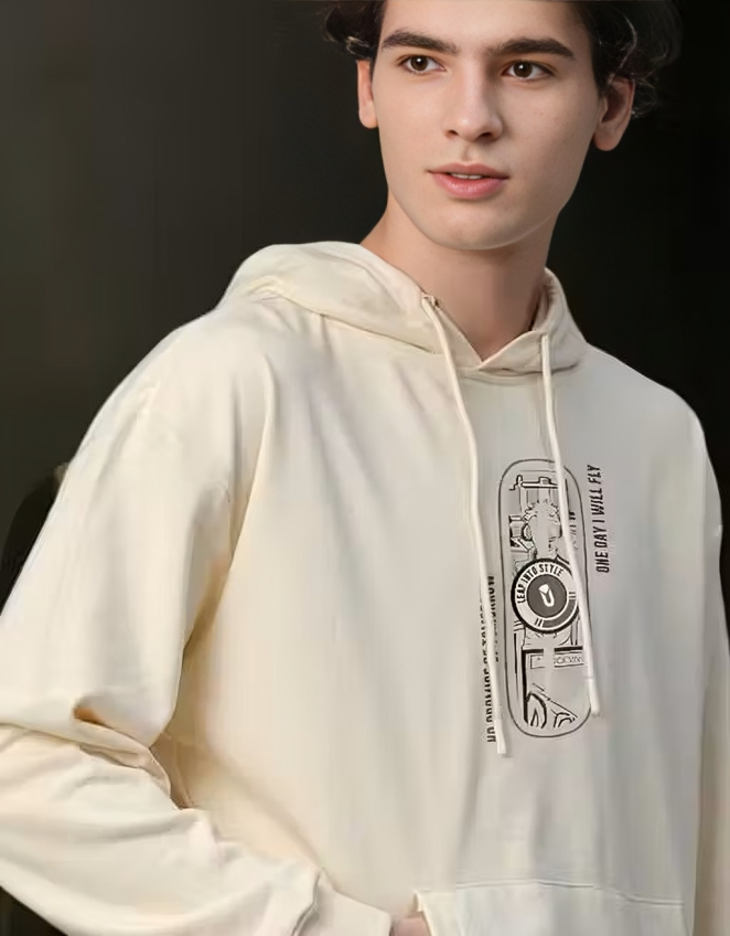 Oversized Fit Printed hoodie