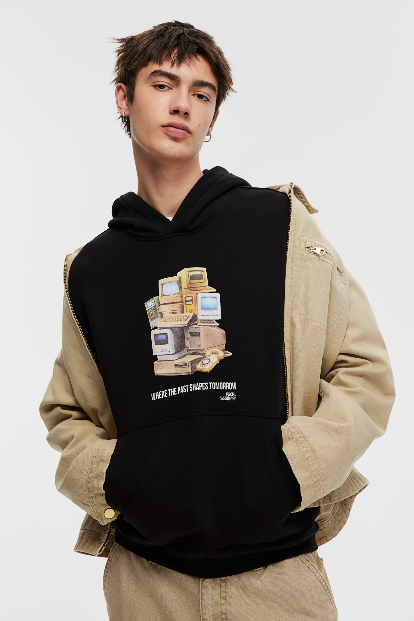 Oversized Fit Printed hoodie