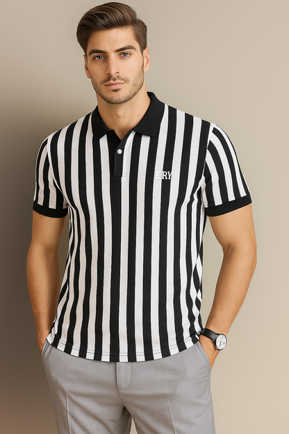 Striped Polo T-Shirt - Pack Of 2 - RR VOGUE