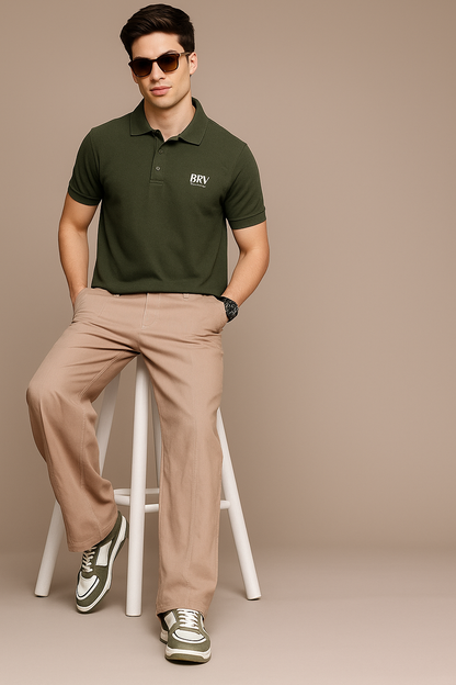 Polo T-Shirt for Men – Olive - RR VOGUE