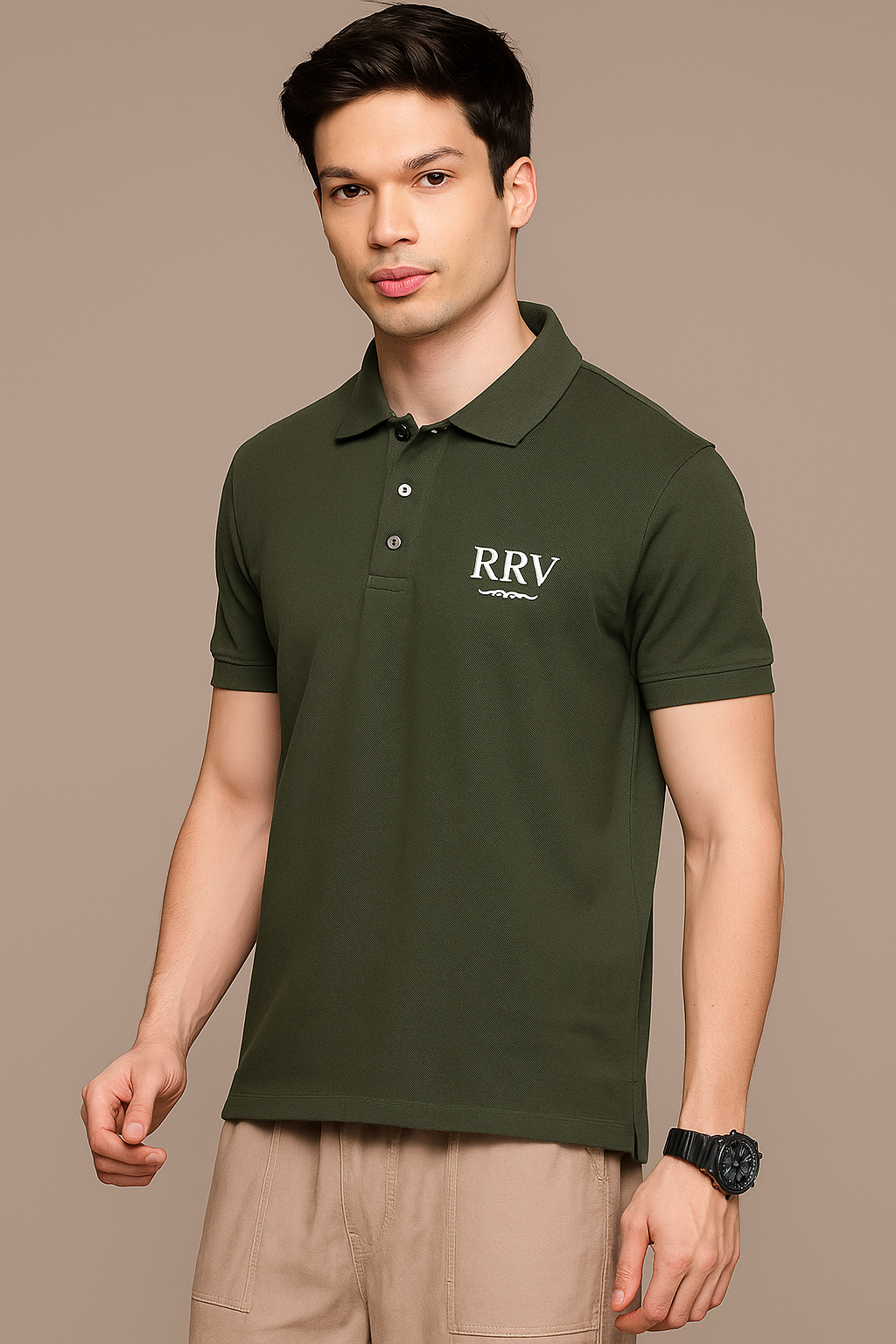 Polo T-Shirt for Men – Olive - RR VOGUE