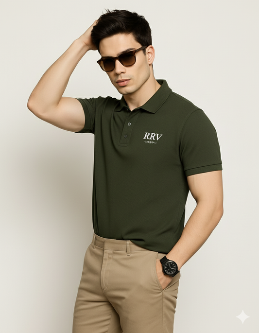 Polo T-Shirt for Men – Olive - RR VOGUE