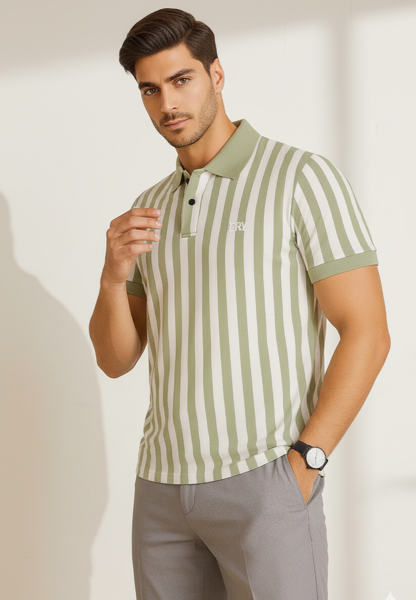 Striped Polo T-Shirt - Pack Of 2 - RR VOGUE