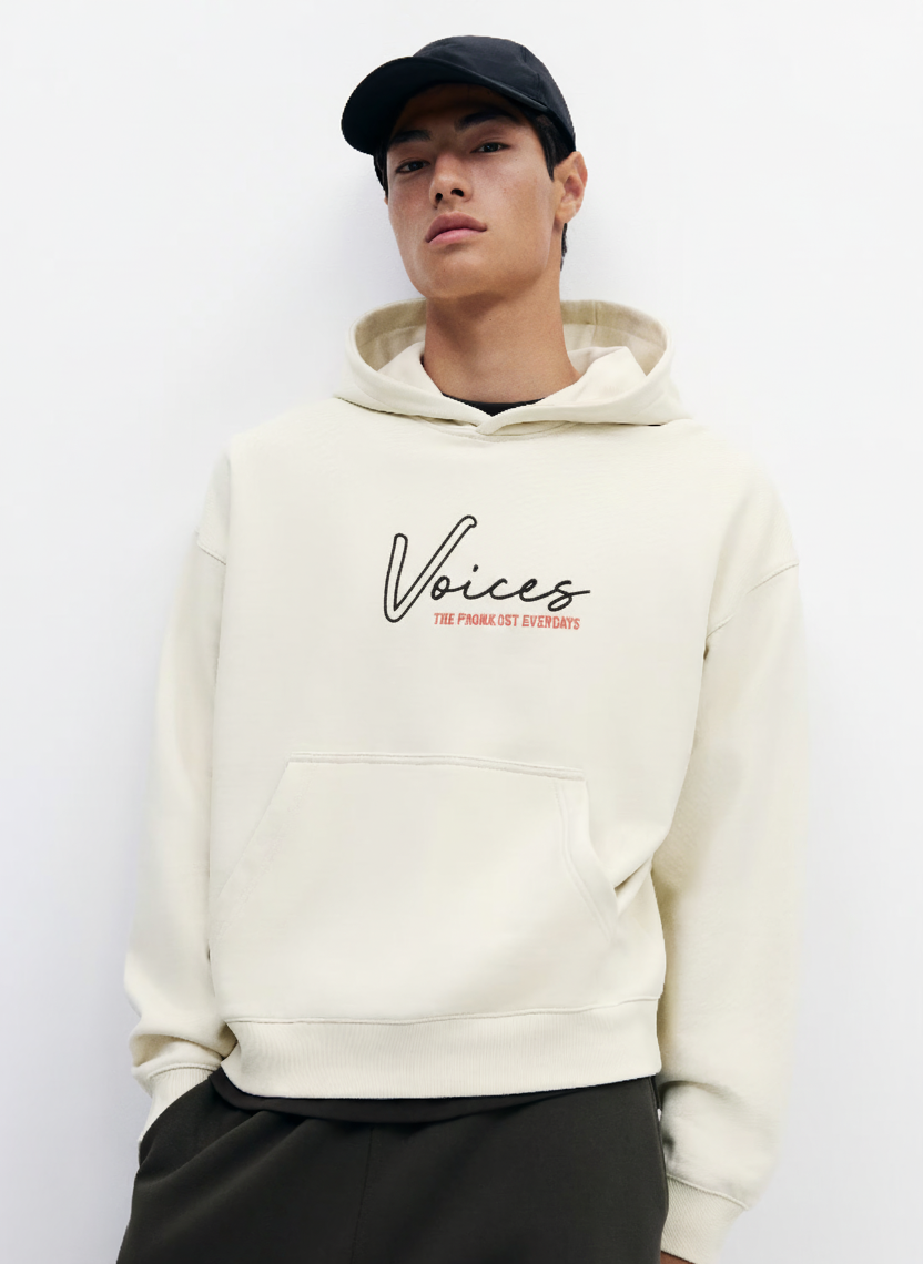 Oversized Fit Printed hoodie