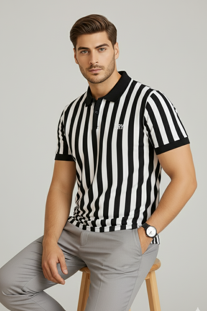 Striped Polo T-Shirt - Pack Of 2 - RR VOGUE