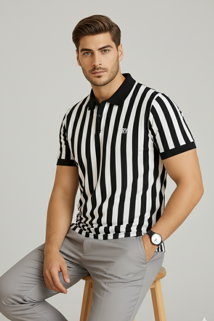 Striped Polo T-Shirt - Pack Of 2 - RR VOGUE