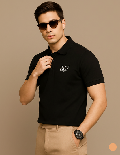 Polo T-Shirt for Men- Black - RR VOGUE