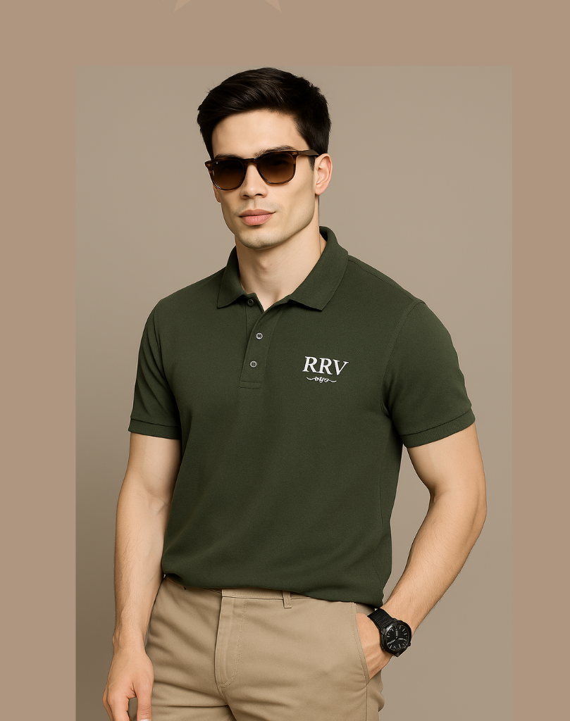 Polo T-Shirt for Men – Olive - RR VOGUE